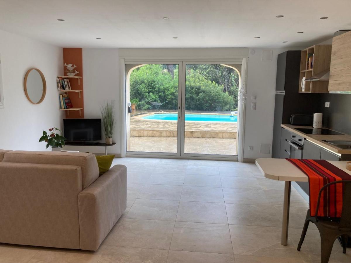 Superbe T2 Dans Villa Entre Calanques Et Colline 马赛 外观 照片